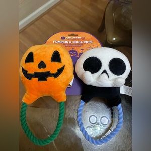 Brand New FuzzYard Happy Halloween Dog Toy With Squeaker.9”interactive Rope